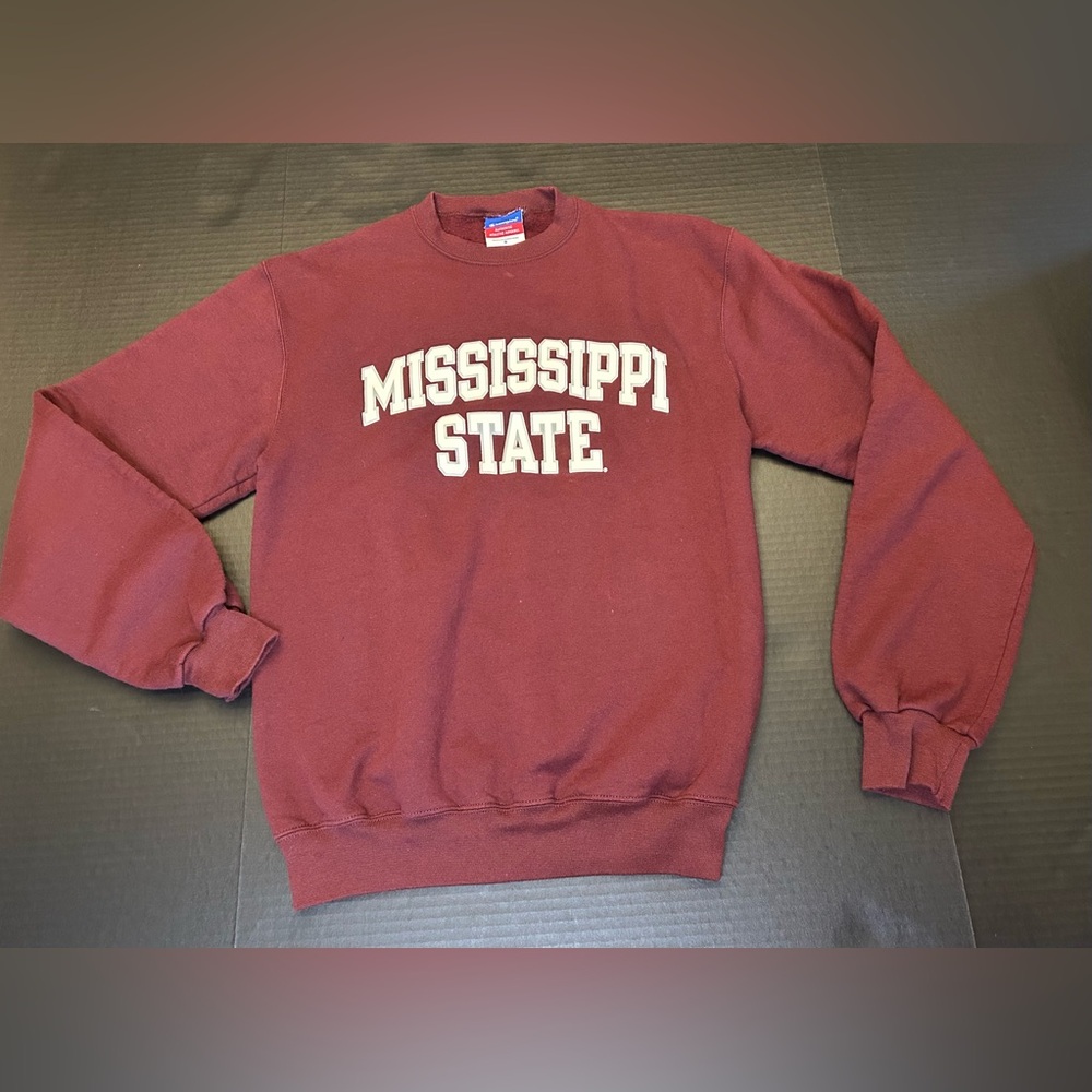 Y2K Champion Crewneck Sweatshirt Mississippi State College Size Small Bulldogs